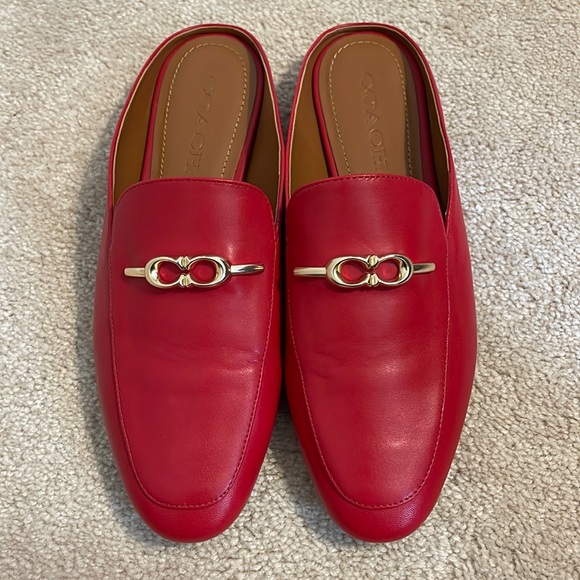 Coach Shoes - NWOT Coach Red Sienna Slip On Shoes Size 7